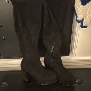 Thigh high platform boots